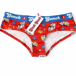 Ginch Gonch Paramedic EMT Novelty Brief Panties Red Multi Women’s Medium NWT